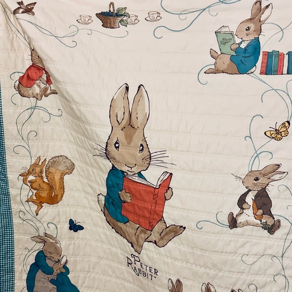 Handmade Peter Rabbit Patchwork Quilt - Picture 4 of 5